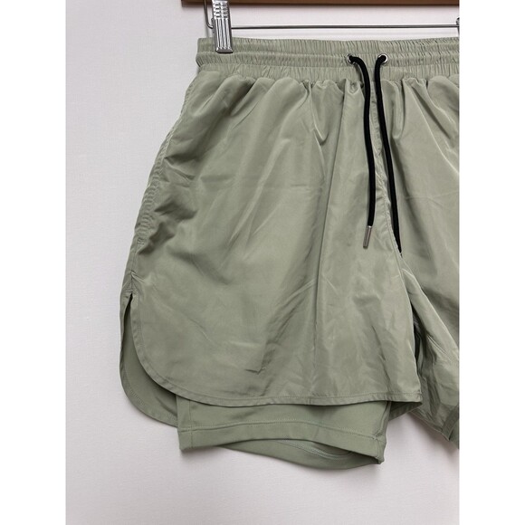 Sporty And Rich Compression Shorts Women’s Medium Mint Green Running Good Health - Picture 5 of 13